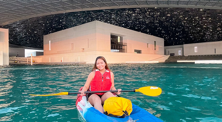 One hour Kayaking Adventure around Louvre Abu Dhabi