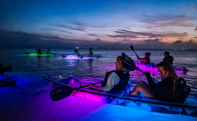 Night Kayak Experience in Wadi Dayqah