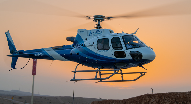 Helicopter Coastal Tour on Muscat for 35 mins 