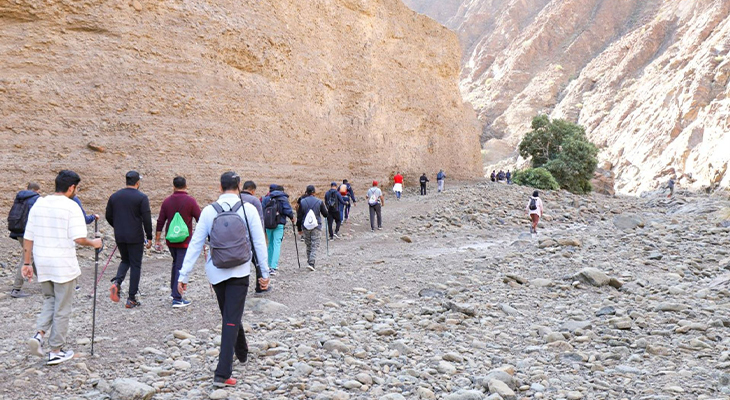 Two-Hour Mountain Hiking Experience on monday in Hatta 