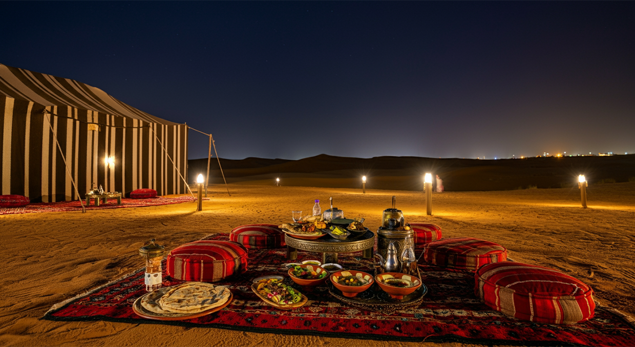 Overnight Desert Camping in Doha with Dinner or Breakfast