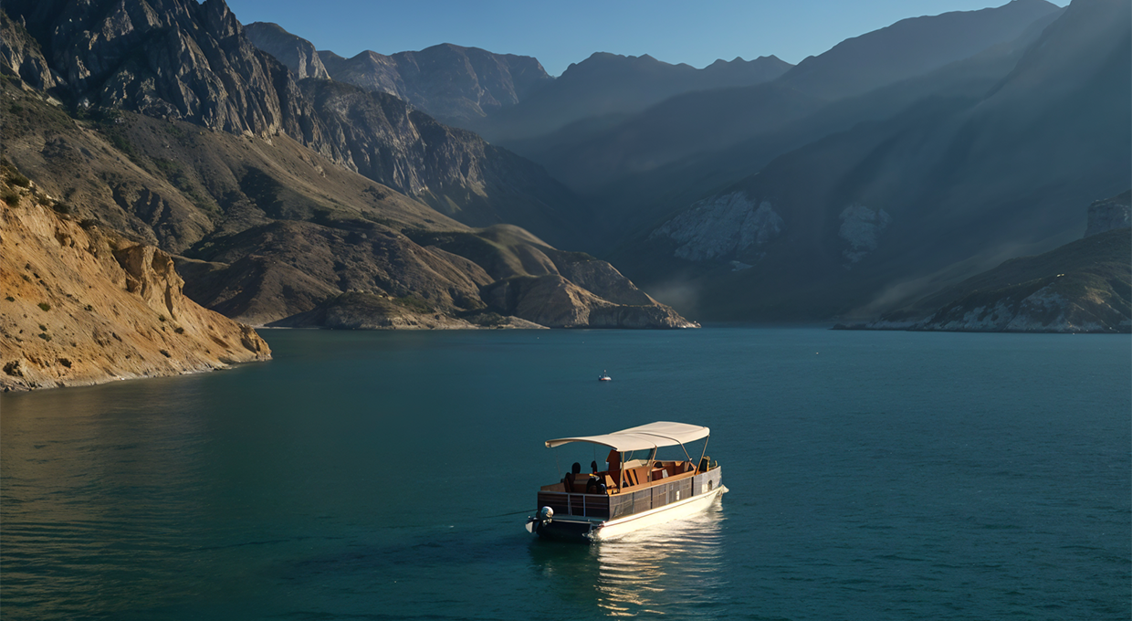 Private Boat Cruise at Wadi Dayqah Up to 14 Person 