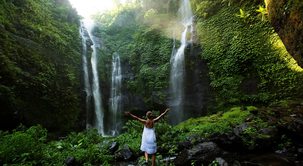 8 Hours Tour in 3 of Bali Waterfalls