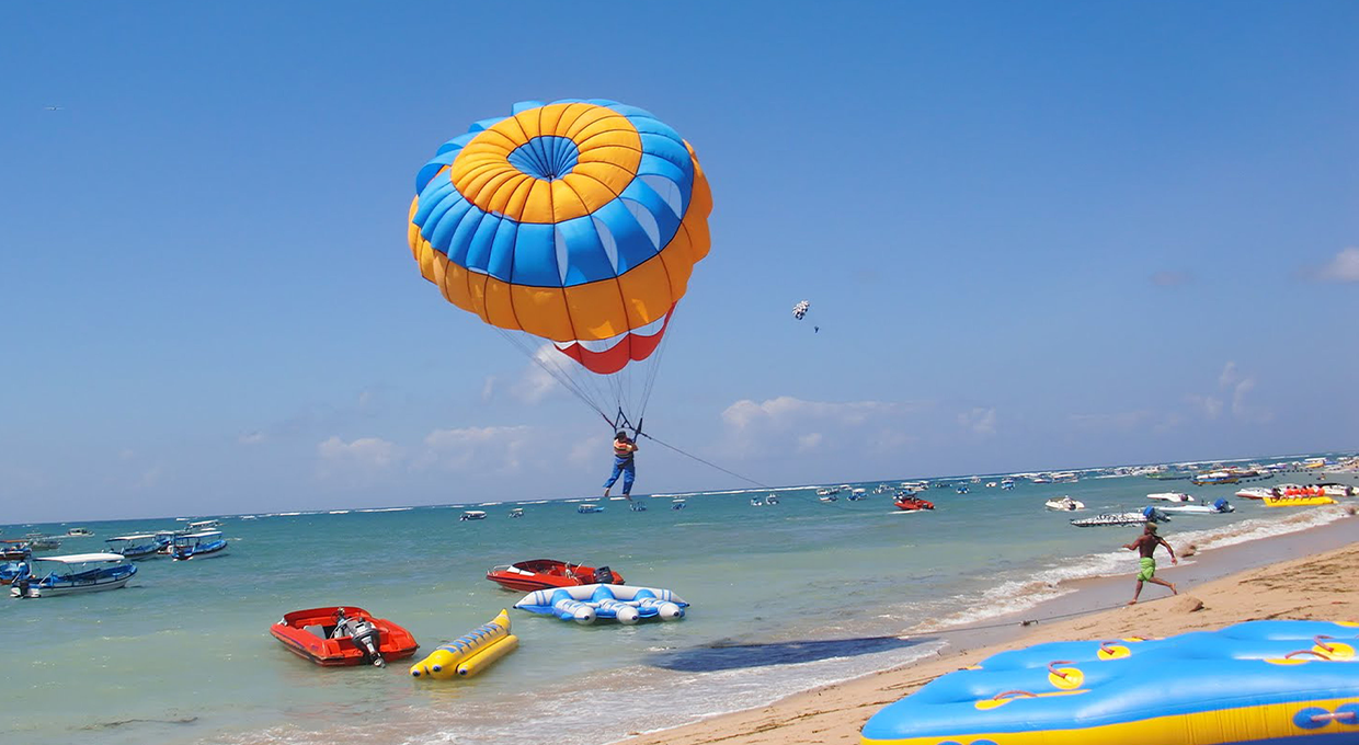 Water Sports Activities on Tanjung Benoa Beach at Bali